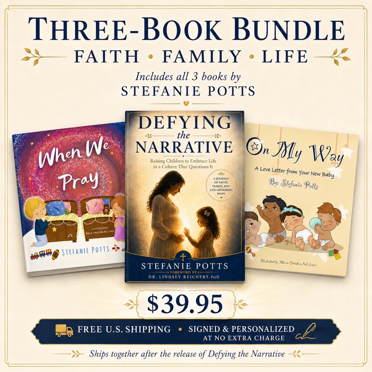 Three-book bundle featuring all books by Stefanie Potts